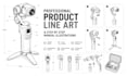 create professional product line art and step by step manual illustrations