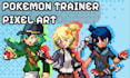 do pokemon trainer fan pixel arts