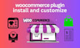 install and customize woocommerce plugin into wordpress site