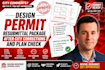 design permit resubmittal package after city corrections and plan check