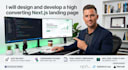design and develop a high converting nextjs landing page