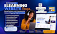 design wix elearning website, online course platform, lms and membership site