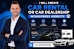 create a car rental or car dealership wordpress website