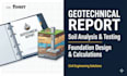 prepare geotechnical report, soil analysis and foundation design