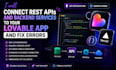 connect rest apis and backend services to your lovable app and fix errors