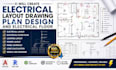 create electrical  layout drawing plan design and construction drawing