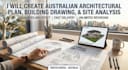 create australian architectural plan building drawing site analysis in australia