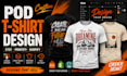 create custom kittl pod tshirt design for etsy, printify and shopify