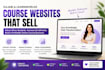 build kajabi website and learnworlds online course website