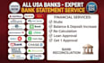 convert bank statement into financial statement