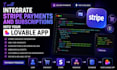 integrate stripe payments and subscriptions into your lovable app