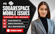 fix squarespace fluid engine mobile spacing overlap responsive issues