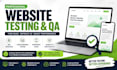 do website testing, QA testing, usability testing and report bugs