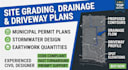 create site development grading drainage driveway plans