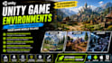 create unity game environments, 3d levels and level design