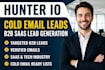 create hunter io cold email leads email iist building b2b saas lead generation