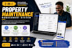 build a property maintenance request, scheduling and management system