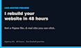 rebuild your website as a live preview in 48 hours