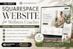 create a squarespace website for wellness coaches