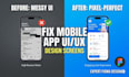 fix mobile app ui UX screen design