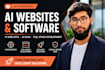 develop ai software, ai web application, ai website as a full stack developer