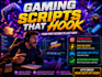 write your gaming video script