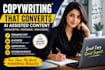 write persuasive copy and human edited ai content