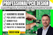 review design pcb circuit, pcb design, pcb schematic, fabrication gerber and bom