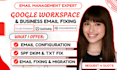 google workspace fix email, migrate email or email setup