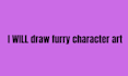 draw furry character art