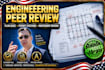 provide independent engineering peer review and plan qaqc