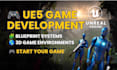 develop unreal engine 5 game, ue5 blueprint, level and 3d environment