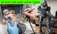 3d print and paint action figure tabletop miniatures 3d print handpainted model