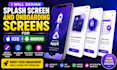 design splash screen and onboarding screens for IOS and android