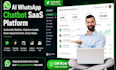 whatsapp shopify ai chatbots sales or support with whatsapp API n8n manychat