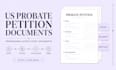 draft professional US probate petition documents for estate court