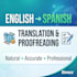 translate and proofread your text in spanish