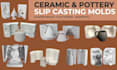 design custom slip casting ceramic pottery plaster mold 3d printing stl file