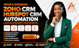 setup integrate zoho crm hubspot crm automation zoho one develop zoho inventory