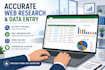 do web research, data collection, and lead generation