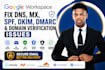 fix google workspace dns mx spf dkim dmarc and domain verification issues