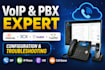 configure and troubleshoot voip, asterisk, 3cx, issabel