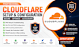set up cloudflare dns, CDN, SSL, firewall and bot protection