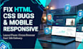 fix html css bugs and make website responsive