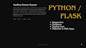 build a responsive python flask website or web app