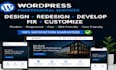 design a professional wordpress website using elementor pro or divi