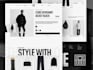 design a modern multiple page frontend website with interactive UI