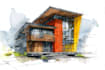 create urban sketches and architectural illustrations