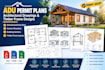 create adu permit plans, adu floor plans and timber frame designs