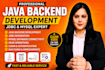 develop java backend with jdbc and mysql database